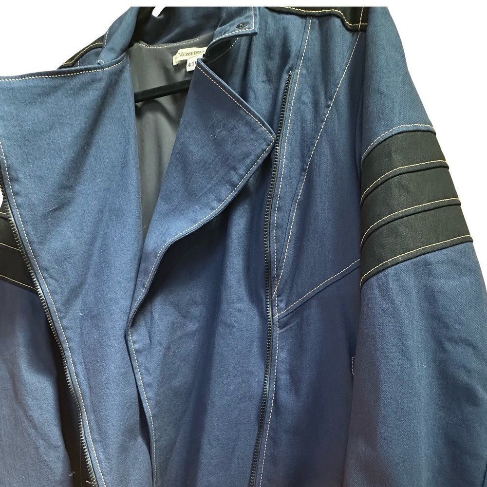 Volante Design "Hacker" Moto Jacket Blue Canvas - Size 41W (L/XL) - Picture 4 of 16